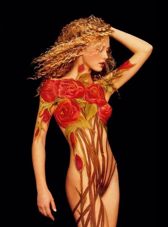 peinture sur corps